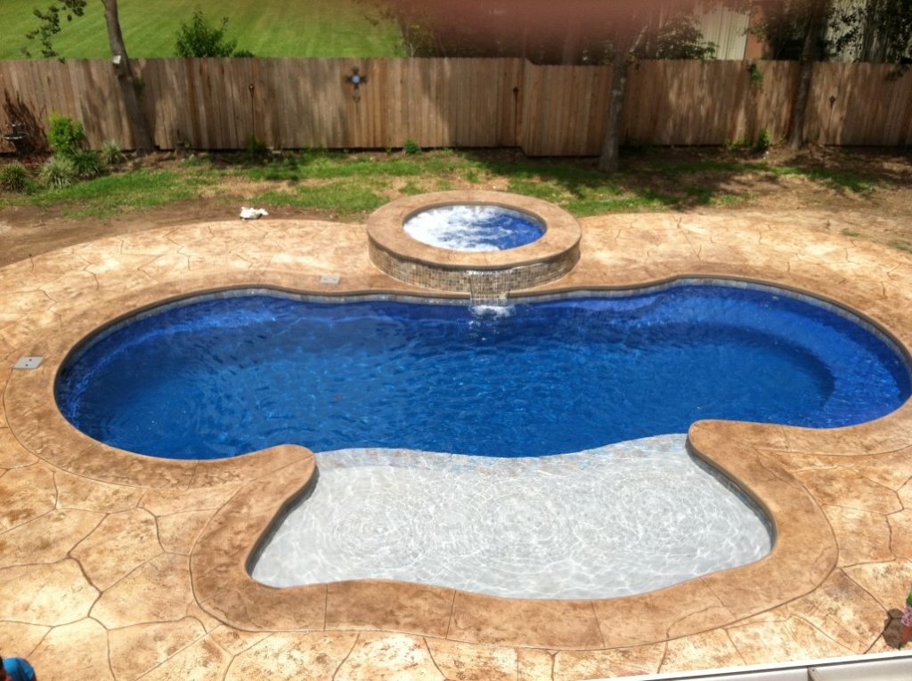 fiberglass inground spa